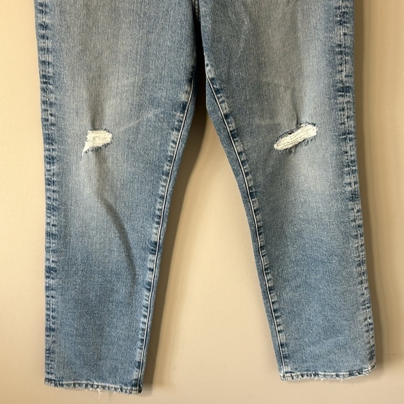 AG Adriano Goldschmied Saige High Rise Straight Leg Jean Medium Wash Sz 31 NEW - Picture 4 of 15